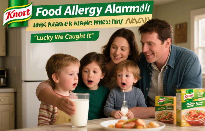 Visual representation of Food Allergy Family Alarmed by Knorr Recipe Change