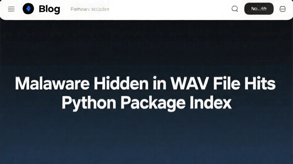 Malware Hidden in WAV File Hits Python Package Index