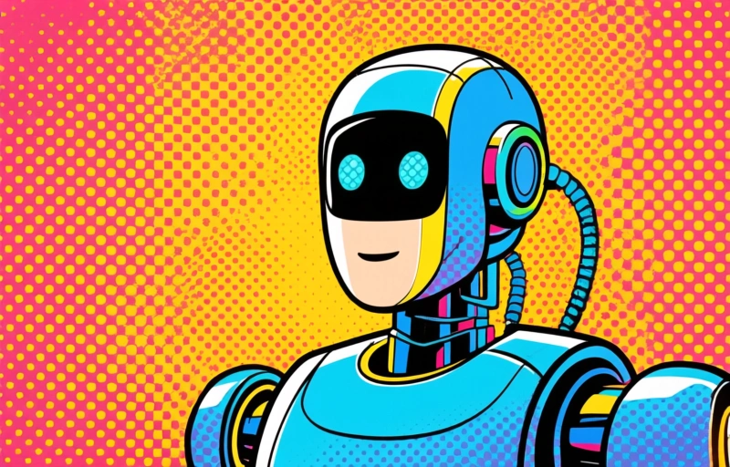 Visuele weergave van AI en robots