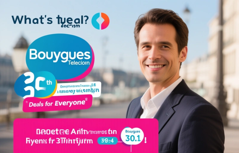 Visual representation of Bouygues Telecom 30th Anniversary Deals for Everyone