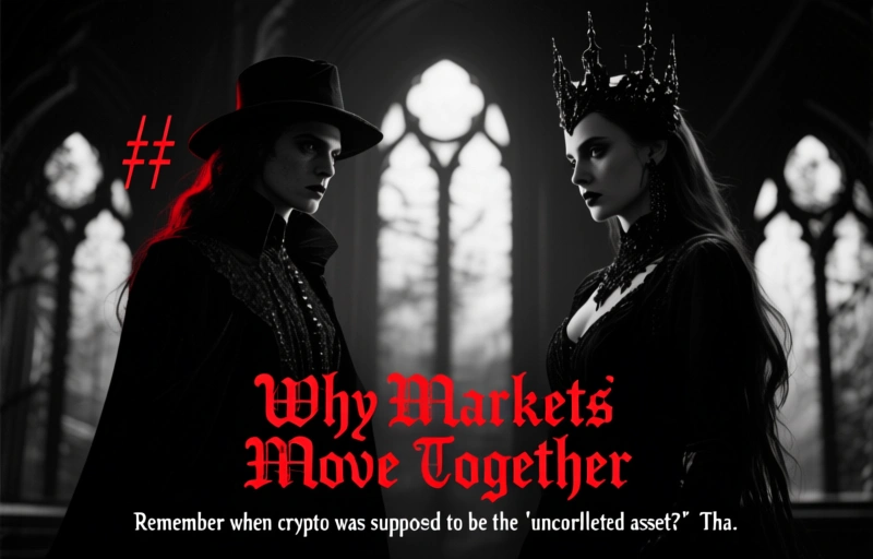 Visual representation of Bitcoin Drops With Stocks Amid Geopolitical Tensions