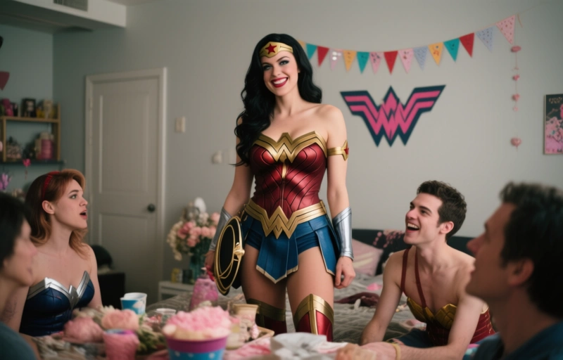Mindi Mink Debuts Steamy Cosplay Video 'Wonder Women Lesbian Worship Party'