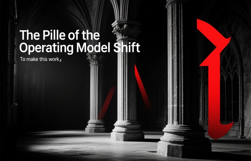 Visual representation of AI as an Operating Model Shift, Not a Tech Upgrade