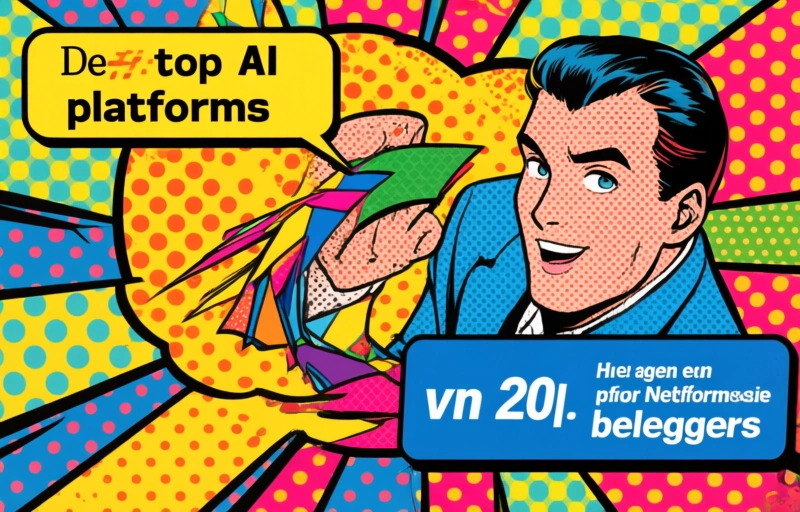 Visuele weergave van AI-platforms voor beleggen