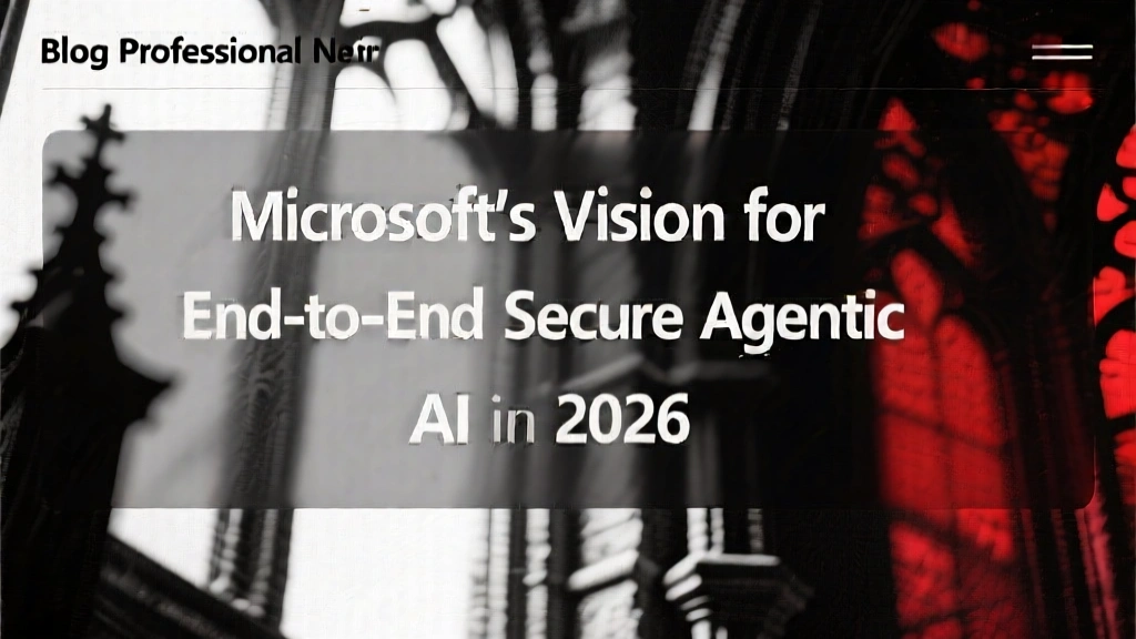 Microsoft's Vision for End-to-End Secure Agentic AI in 2026