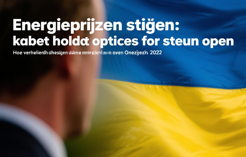 Visuele weergave van Energieprijzen stijgen