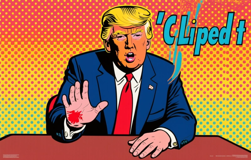 Trump Explains Hand Bruise: 'Clipped It' on Table