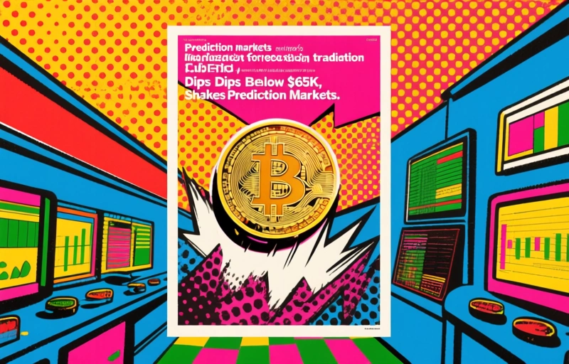 Bitcoin Dips Below $65K, Shakes Prediction Markets