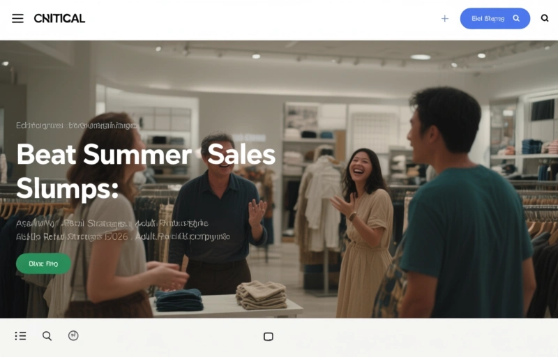 Beat Summer Sales Slumps: Adult Retail Strategies for 2026
