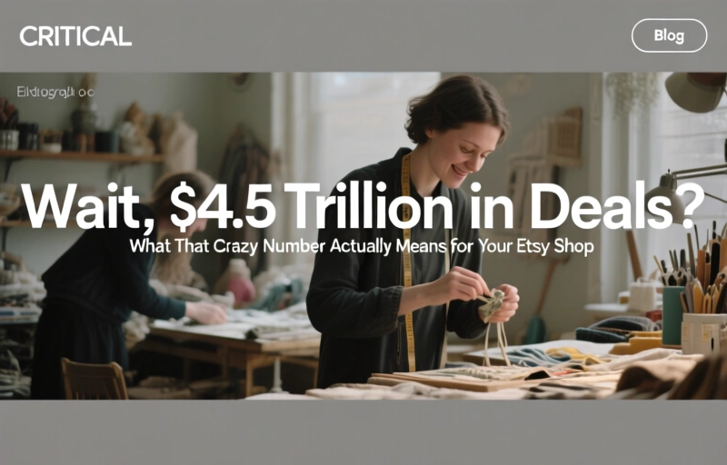 Wait, $4.5 Trillion in Deals? What That Crazy Number Actually Means for Your Etsy Shop