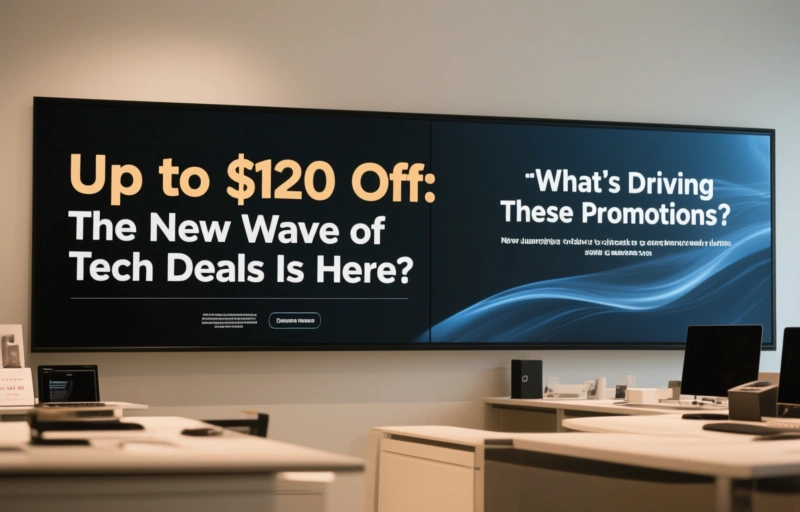 Visual representation of Up to $120 Off