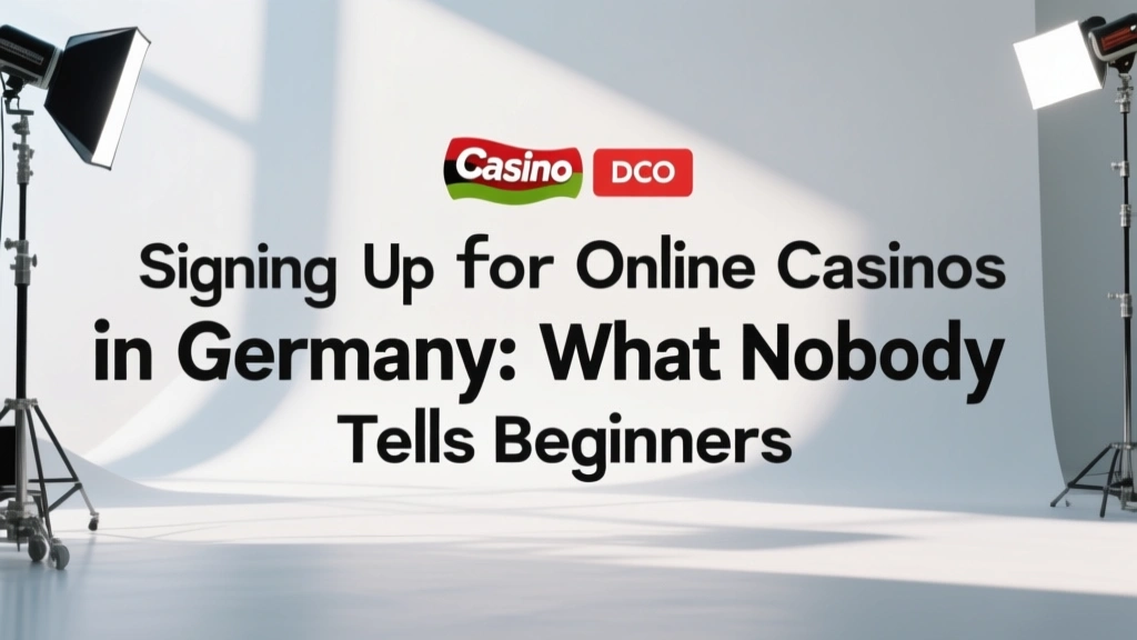 Signing Up for Online Casinos in Germany: What Nobody Tells Beginners