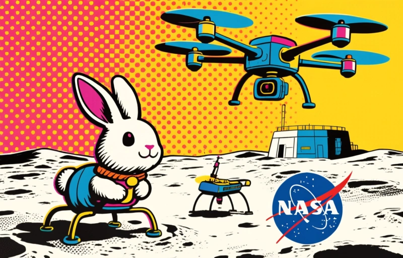 Rabbit-Like Drones to Scout Moon Base Site for NASA