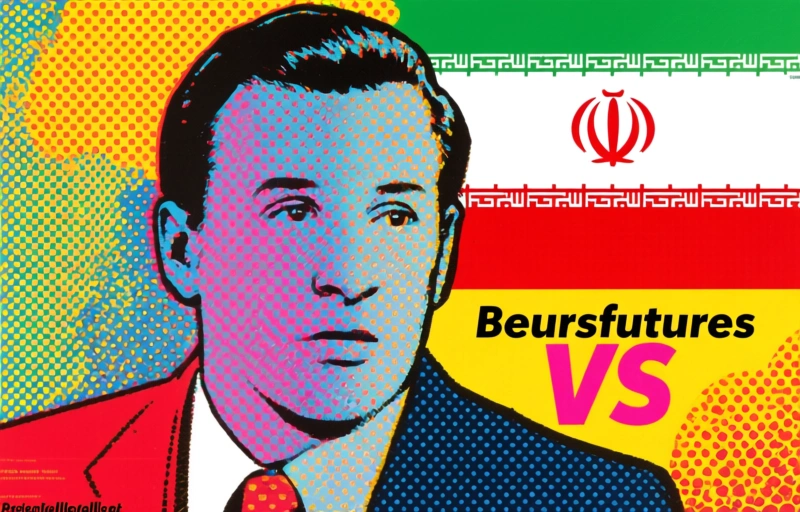 Beursfutures wisselvallig na dreigementen VS en Iran