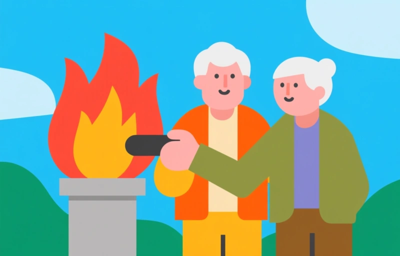 Visuele weergave van Brand in commercieel gebouw