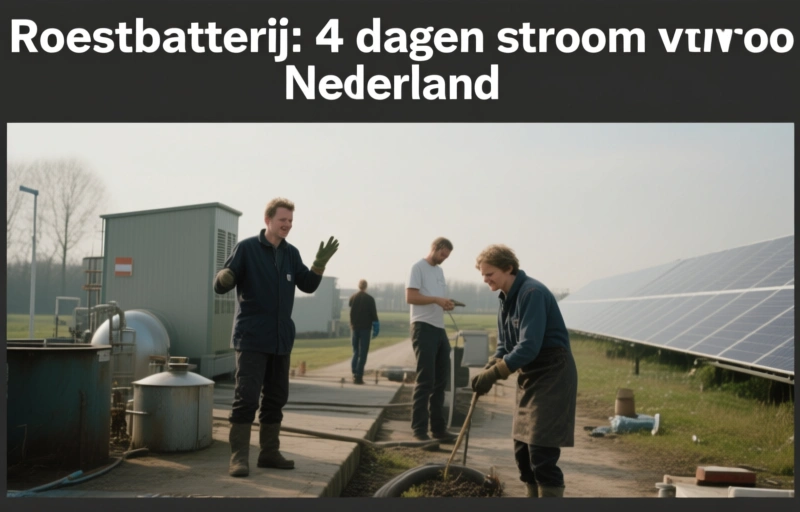 Roestbatterij: 4 dagen stroom voor Nederland