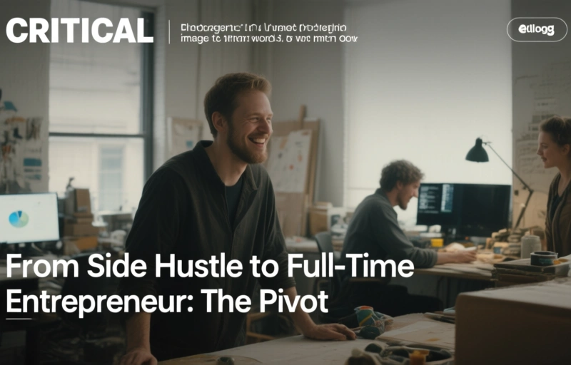 From Side Hustle to Full-Time Entrepreneur: The Pivot