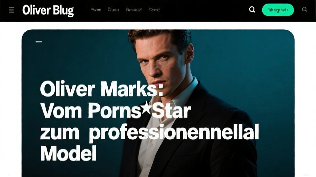 Oliver Marks: Vom Pornostar zum professionellen Model