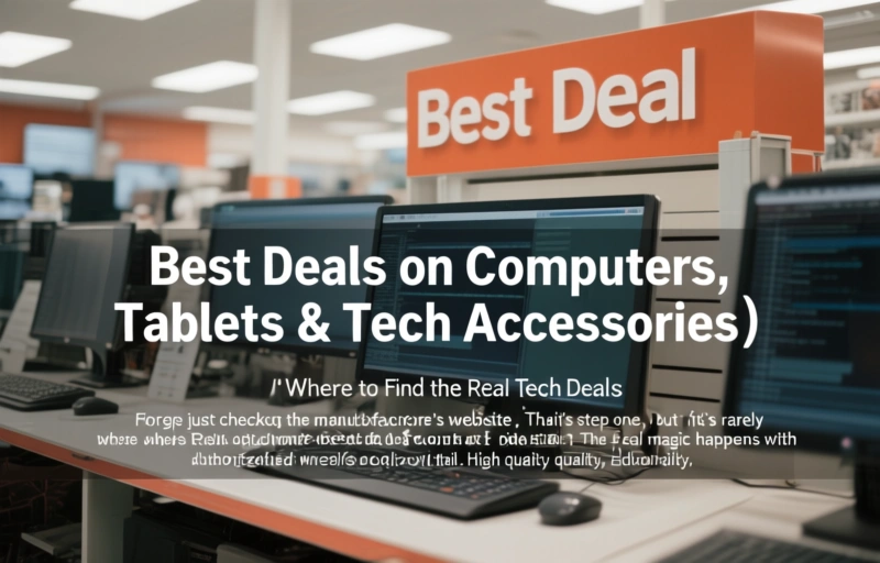 Visual representation of Best Deals on Computers, Tablets & Tech Accessories