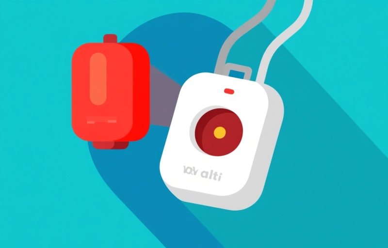 Visuele weergave van Persoonlijke alarmen voor senioren