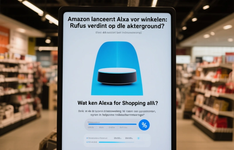 Visuele weergave van Amazon lanceert Alexa voor winkelen