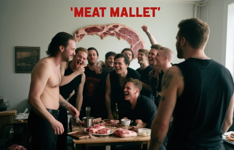 Luca Knight: Extremes Gangbang in "MEAT MALLET"
