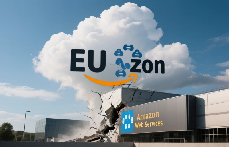 Visual representation of EU Commission Probes Major Amazon Cloud Security Breach