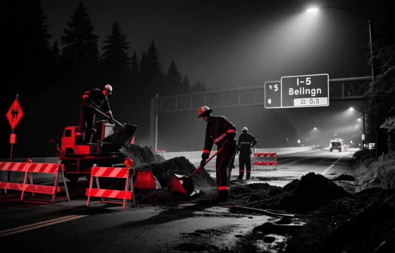 I-5 Closure Near Bellingham: Complex Cleanup Continues