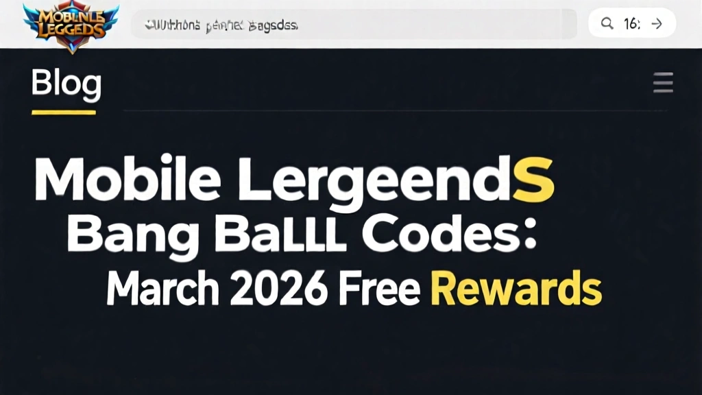 Mobile Legends Bang Bang Codes: March 2026 Free Rewards