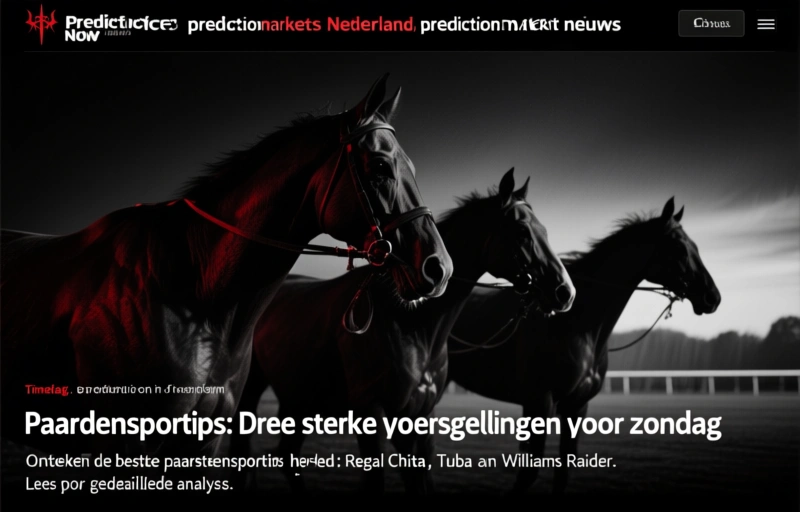 Paardensporttips: Drie sterke voorspellingen voor zondag