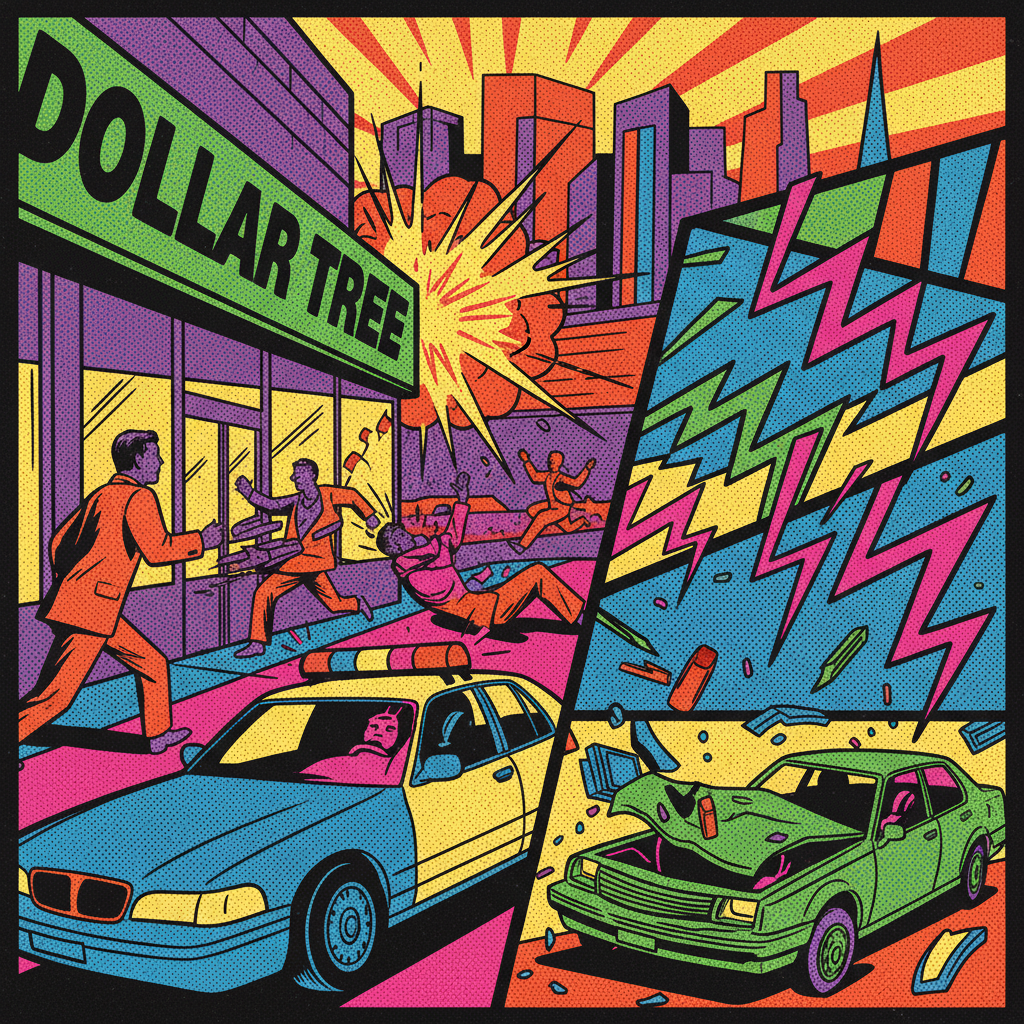 Incidente violento en Las Vegas: tiroteo y accidente en Dollar Tree