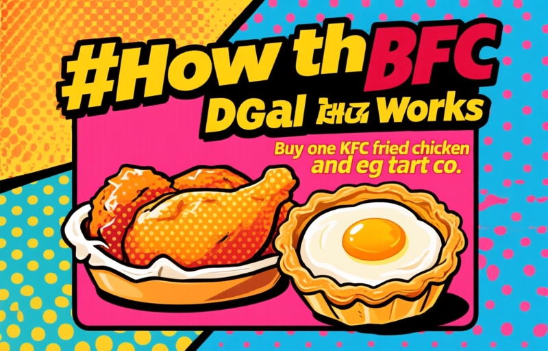 Visual representation of KFC Chicken and Egg Tart BOGO