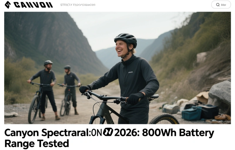 Canyon Spectral:ON 2026: 800Wh Battery Range Tested