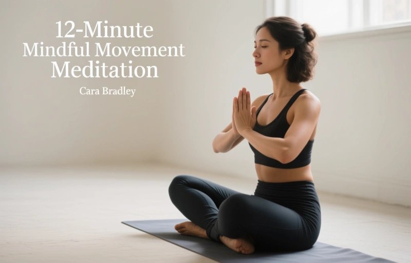 Visual representation of 12-Minute Mindful Movement Meditation with Cara Bradley