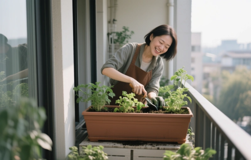 Small-Space Gardening: Health Benefits from a Balcony Box