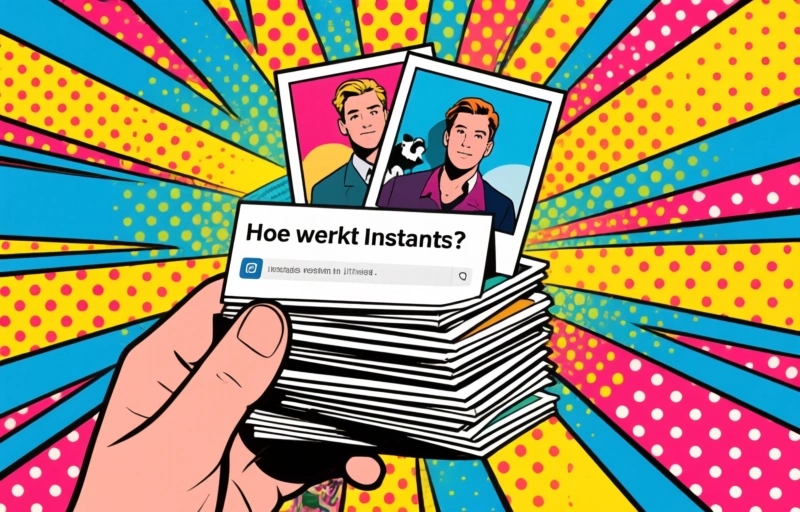 Visuele weergave van Instagram Instants