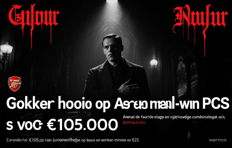 Gokker hoopt op Arsenal-win tegen PSG voor €105.000