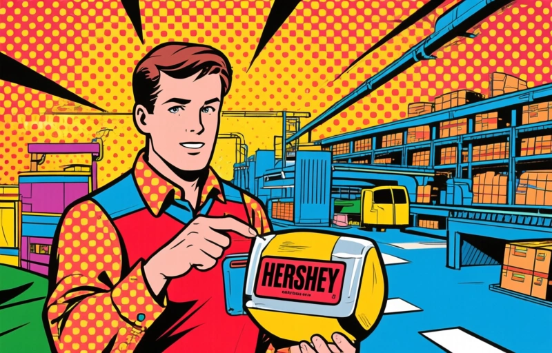 Visuele weergave van Hoe Hershey AI inzet voor een slimmere supply chain