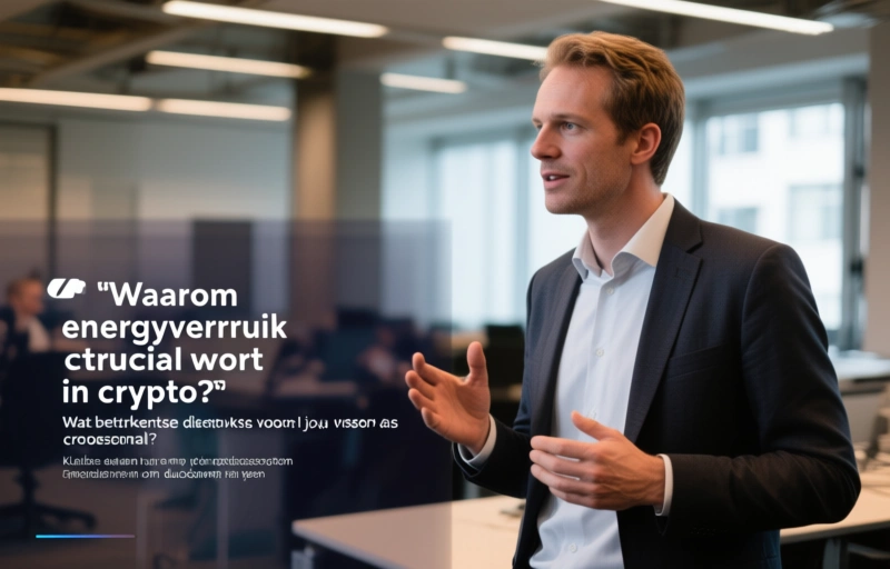 Visuele weergave van Waarom energieverbruik cruciaal wordt in crypto