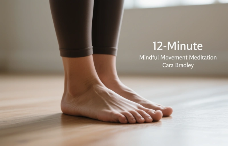 Visual representation of 12-Minute Mindful Movement Meditation with Cara Bradley