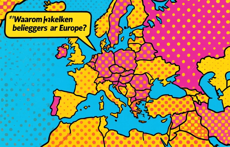 Visuele weergave van Europese aandelen