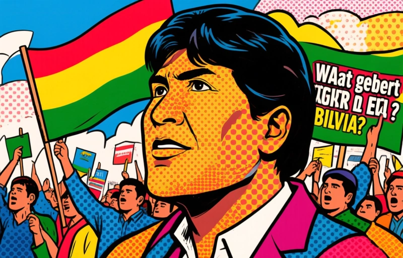 Visuele weergave van Protesten in Bolivia laten obligaties kelderen