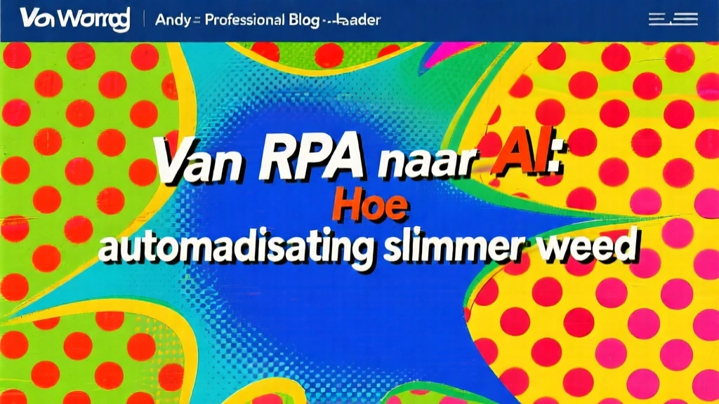 Van RPA naar AI: Hoe automatisering slimmer wordt