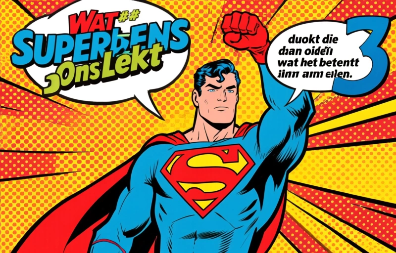 Visuele weergave van Superhelden Boek 3
