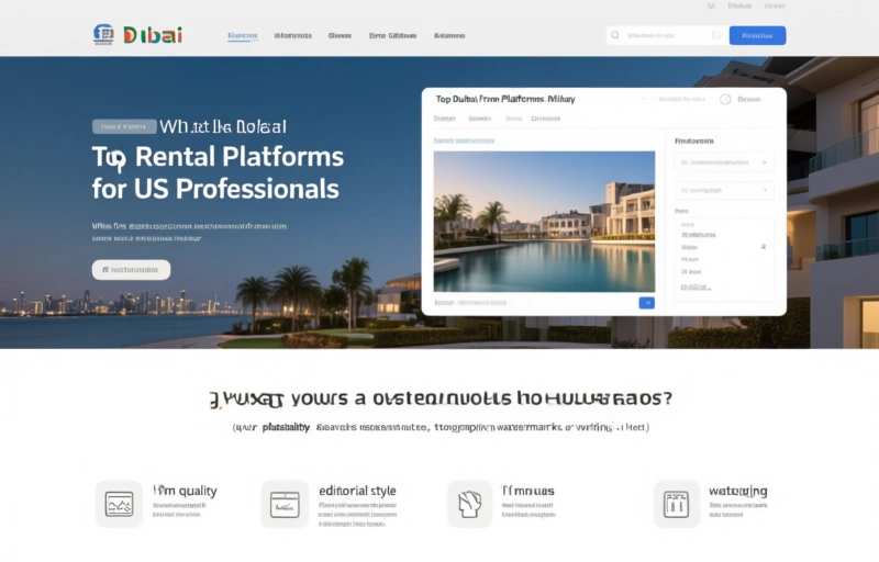 Visual representation of Top Dubai Rental Platforms for US Professionals