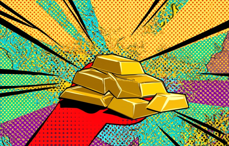 Visuele weergave van Goud daalt door afwijzen vredesaanbod Iran