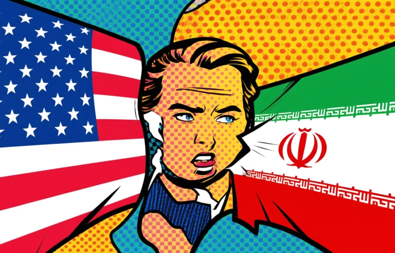 Visuele weergave van VS stopt aanval op Iran na oproep Golfbondgenoten