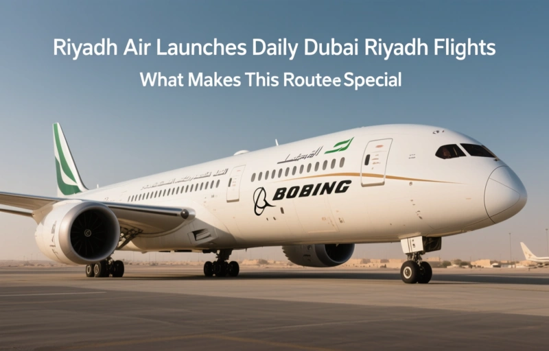 Visual representation of Riyadh Air Launches Daily Dubai-Riyadh Flights