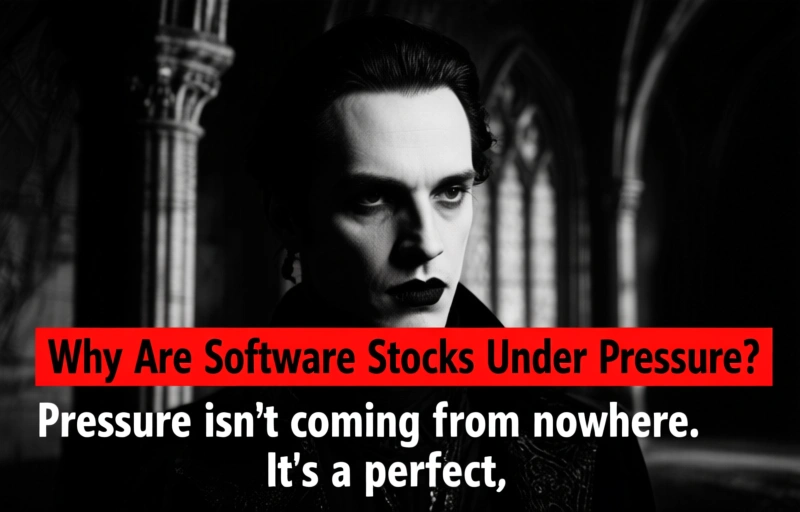 Visual representation of AI's Shadow Over Software Stocks