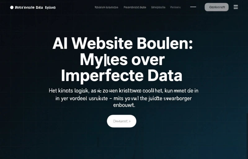 Visuele weergave van AI Website Bouwen